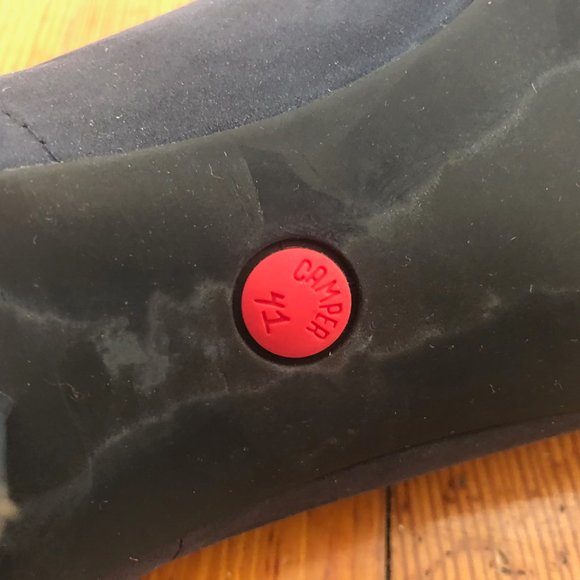 Vintage CAMPER lace up shoes with striped heel. Size 41/10 Nearly New. - Picture 10 of 11